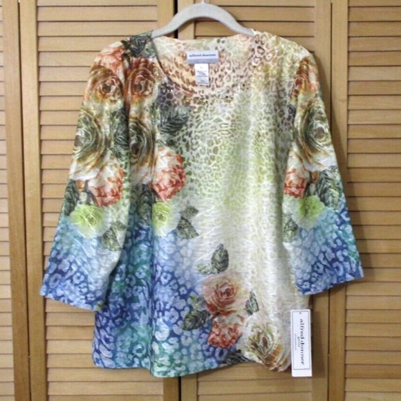 Alfred Dunner Lake Tahoe Textured Knit Top Size PL - Picture 5 of 7